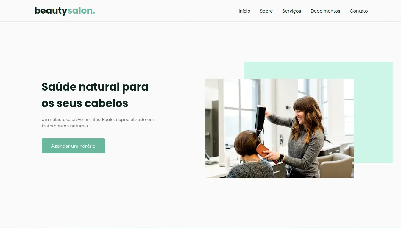 Preview site Beautyslon William Programador
